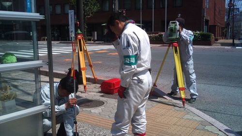 地籍調査の様子